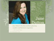Tablet Screenshot of janedutton.com